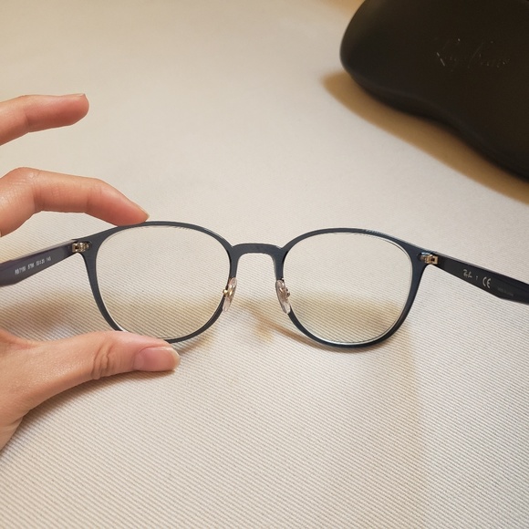 Rayban | Navy Blue Eye Glasses frames - Picture 3 of 6